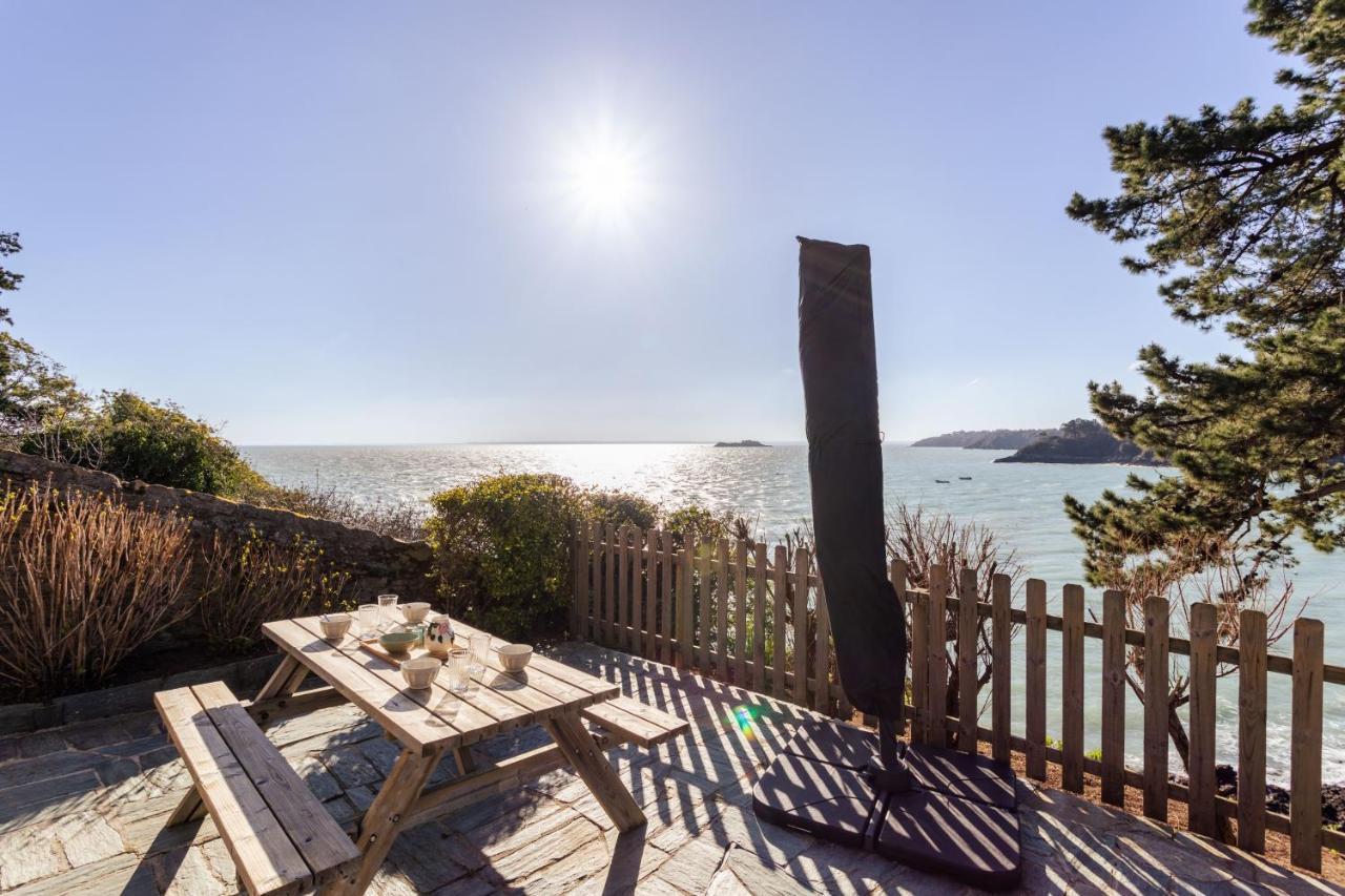 Jardin Sur L'Eau - Appt Vue Mer Cancale Eksteriør bilde